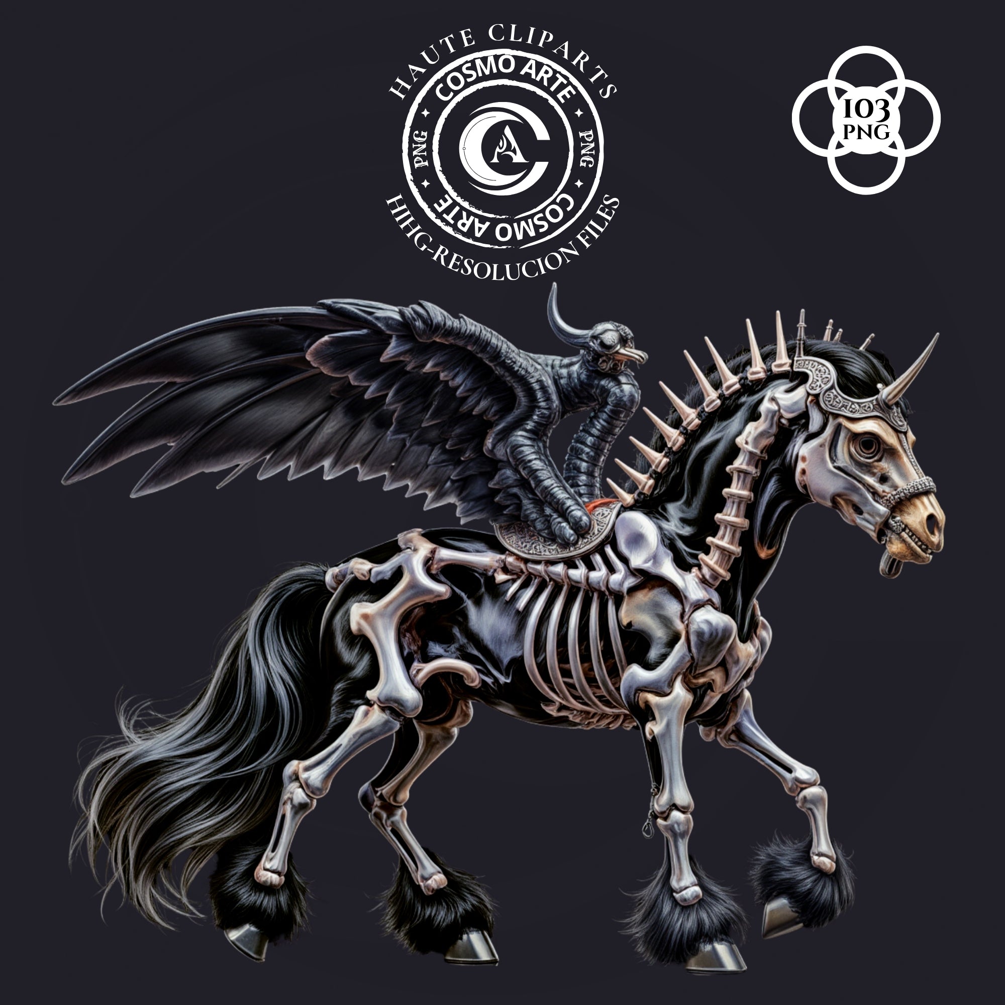 Clipart Gótico Oscuro PNG – Arte Digital de Brujas, Magia, Símbolos Místicos, Stickers Estéticos para Scrapbooking y Diseño POD